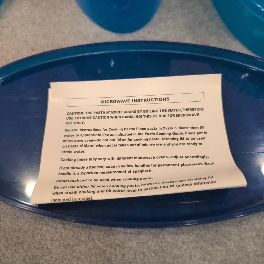 Pasta N More Microwave Cooker Steamer Strainer Lid As Seen On TV Product - Picture 3 of 4